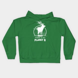 Global Climate Crisis - There Is Only One Planet B - Elk Kids Hoodie